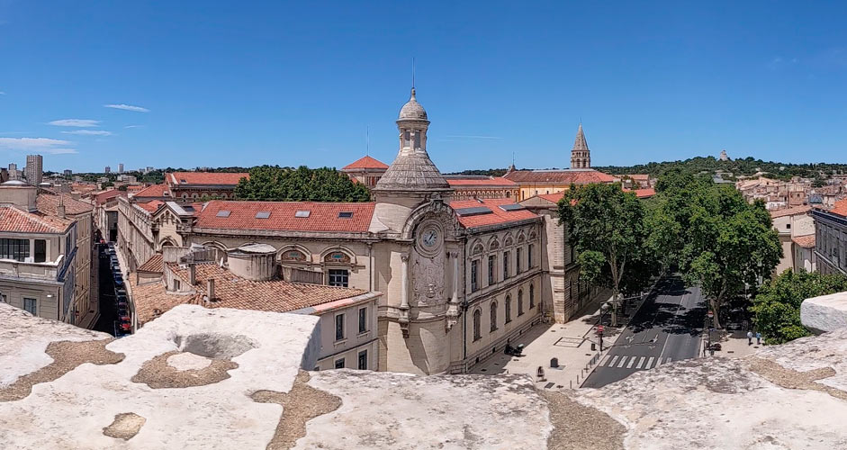 Aussicht vom Nimes Amphitheather