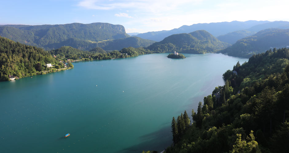 Aussichtpunkte in Burg von Bled