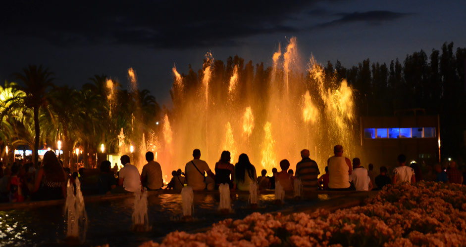 Magischer Brunnen in Salou