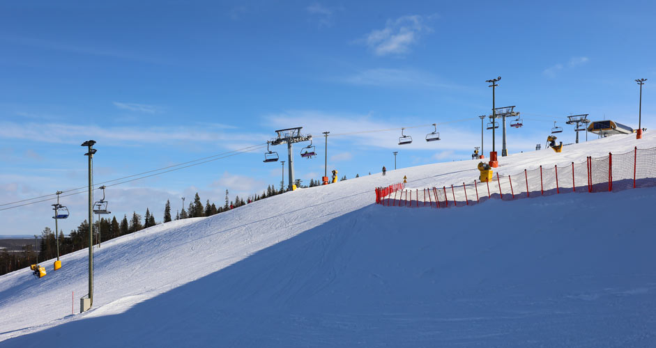 Skifahren in Levi