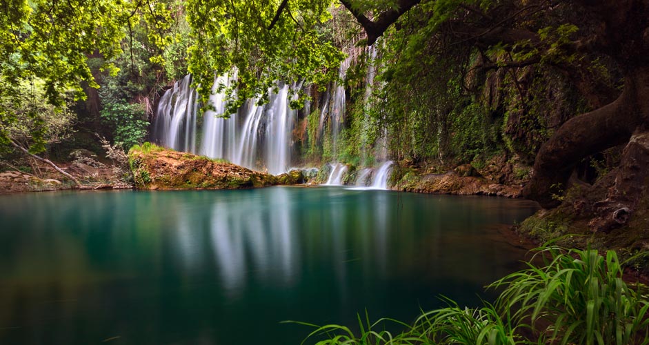 Die Kursunlu Wasserfälle außerhalb von Antalya