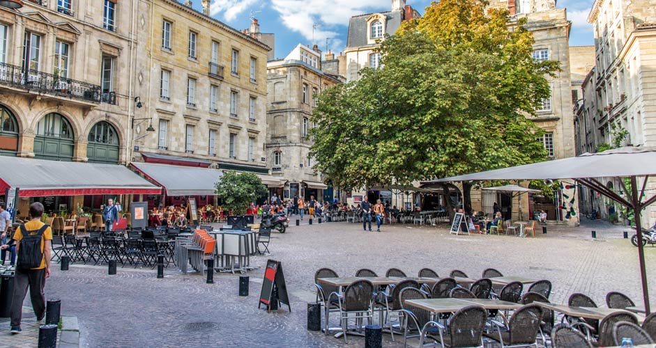 Der Platz Saint Pierre in Bordeaux
