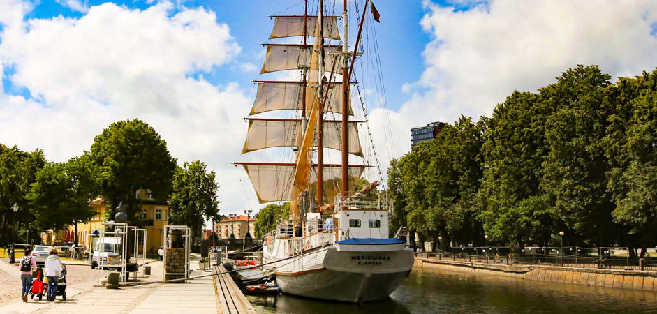 Das Segelschiff Meridianas - Klaipeda-Sehenswürdigkeiten