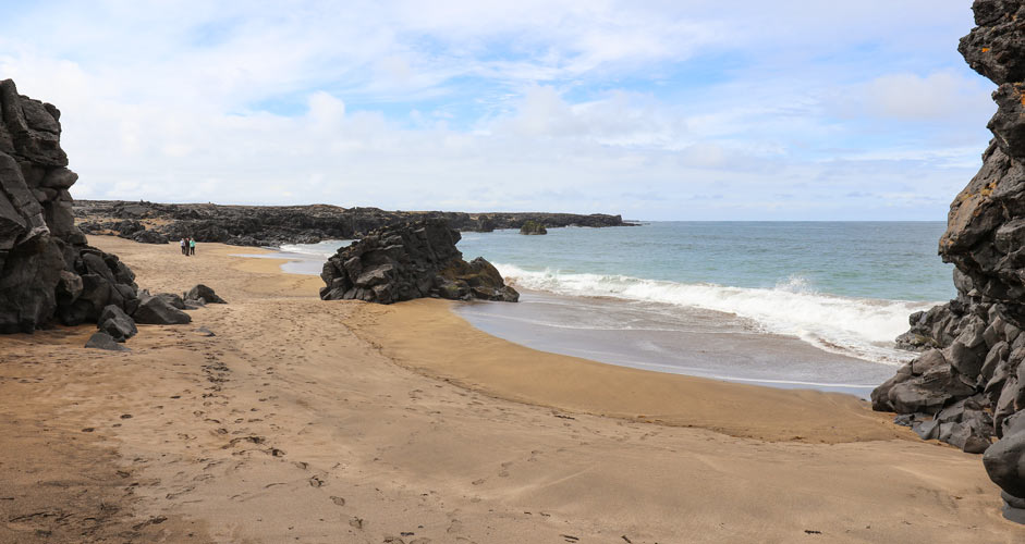 Skardsvík Strand in Snaefellsnes Halbinsel