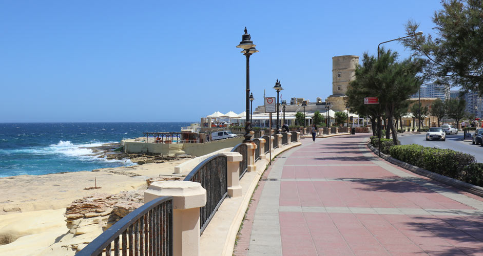 Strandpromenade in Sliema