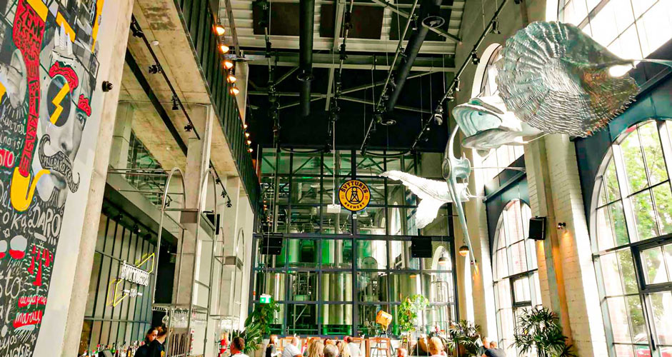 Svyturus Brauerei in Klaipeda, Litauen