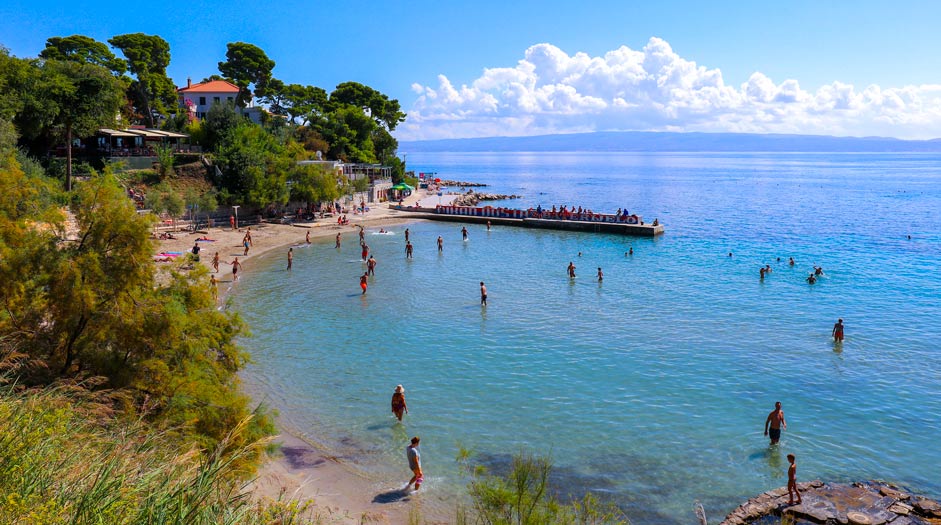 Firule Strand in Split, Kroatien