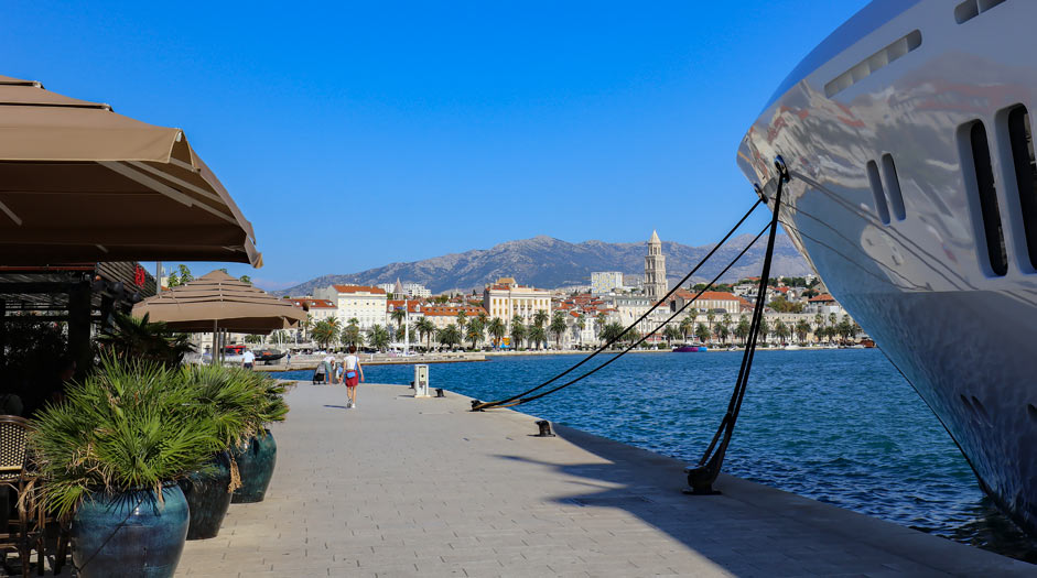 Yacht in Split