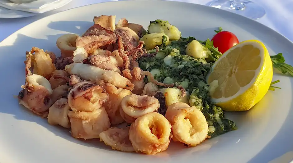 Gebratener Tintenfisch